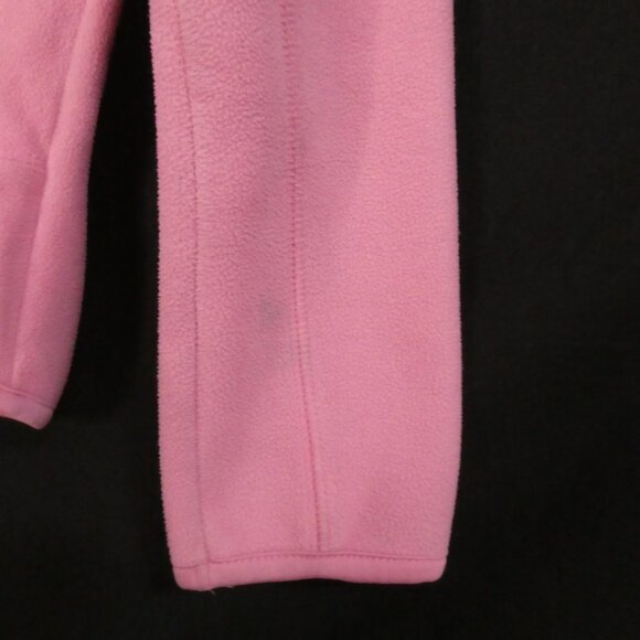 Y2K - OLD NAVY BRAND | medium | Pink Fleece Hooded Zip-Up Jacket | Zip Pockets - Picture 9 of 16